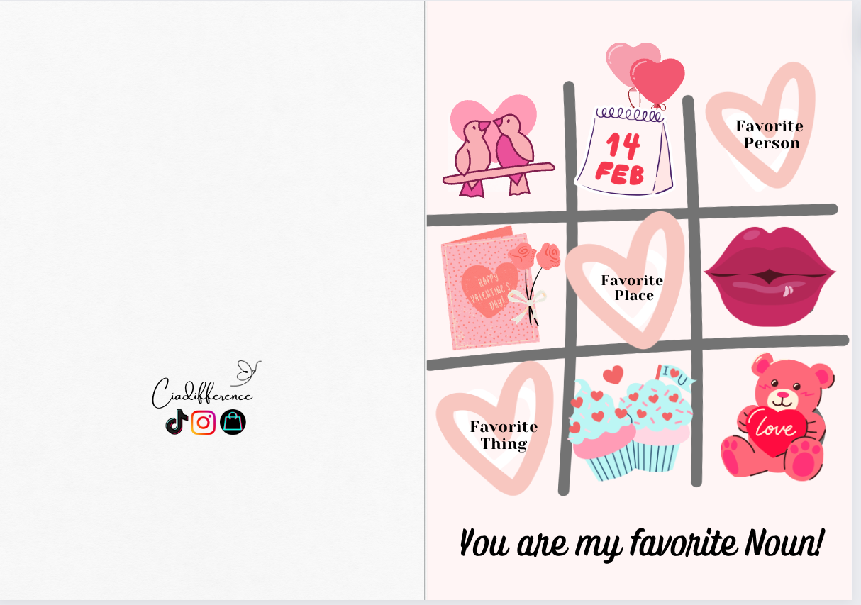 You are my favorite noun!